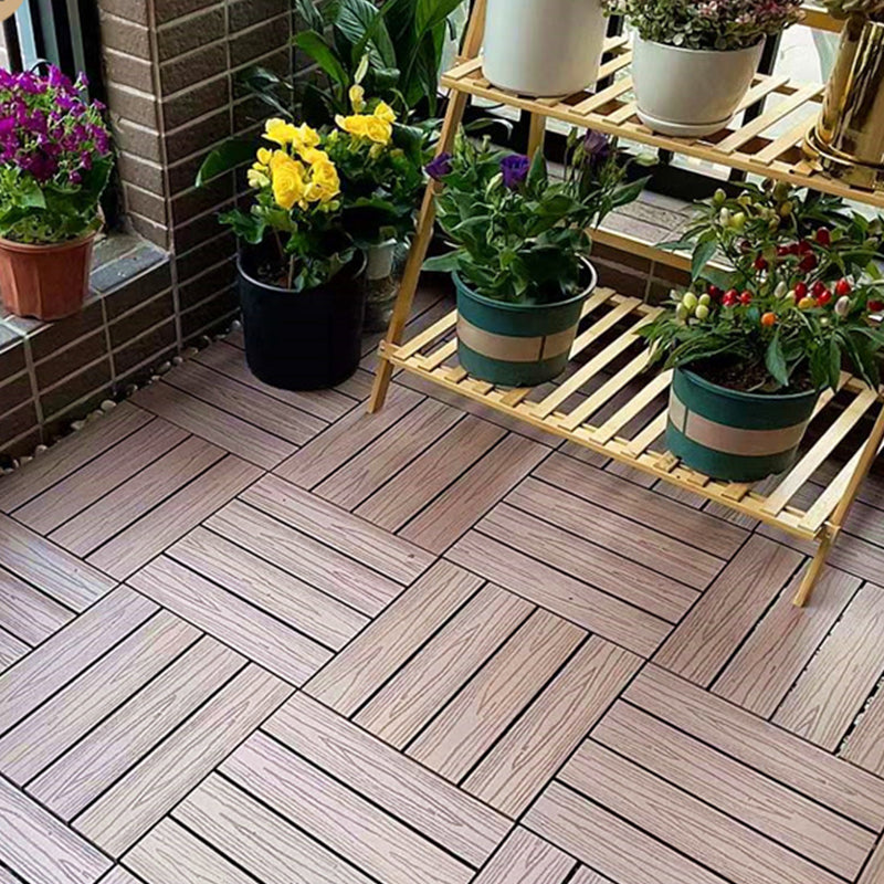 BowLift | Square Engineer Wooden Floor Water Repellent Smooth Tile for Patio Garden