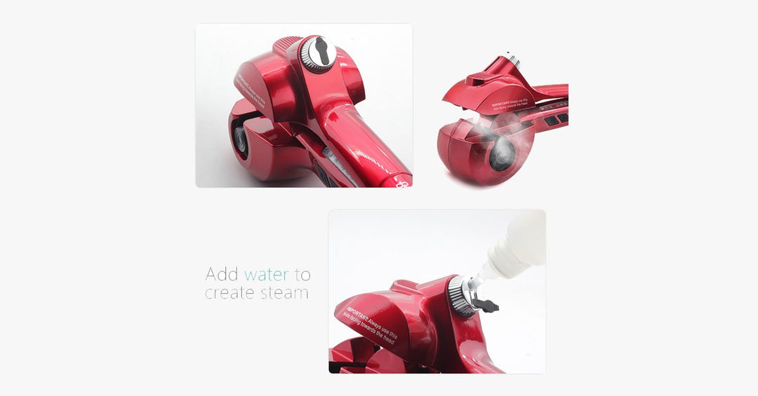BowLift | New Generation Ceramic Automatic Hair Steam Curler – Curls for Beach Waves and Much More