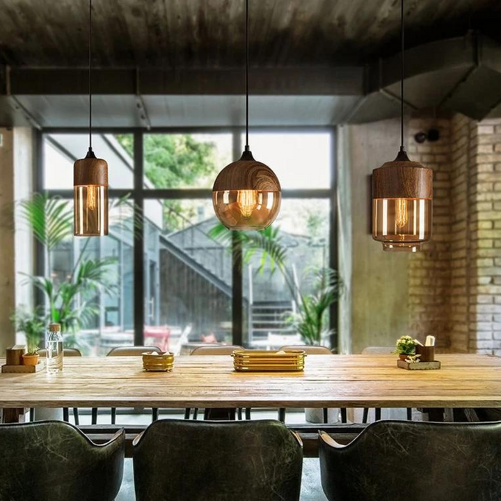 Stylish Scandinavian Wooden Ceiling Lamp - NordLuna | Bowlift