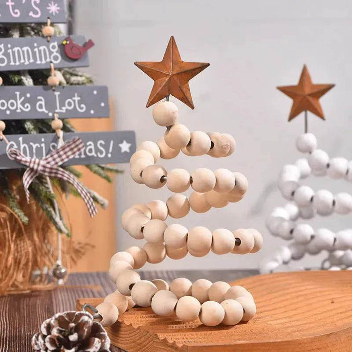 BowLift | Creative Wooden  DIY Twine Wooden Bead Christmas Tree decorations Ornaments