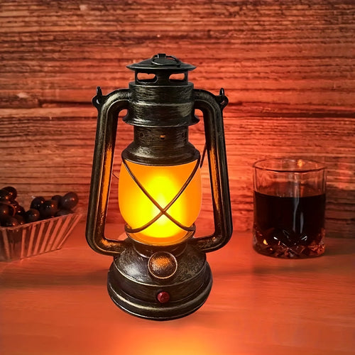 RetroGlow Lantern – Vintage LED Lantern with Flame Light Effect | Bowlift