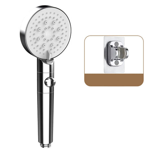 BowLift | Round Spray Shower Head 6 Settings Adjustable Water Flow Handheld Shower Head