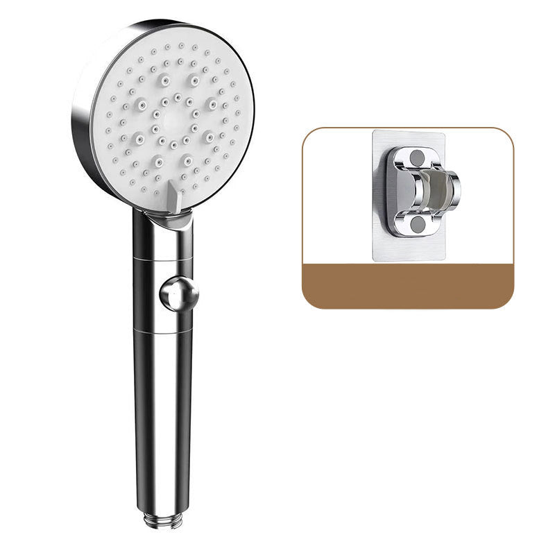 BowLift | Round Print Shower Head 6 Settings Adjustable Water Flow Handheld Shower Head