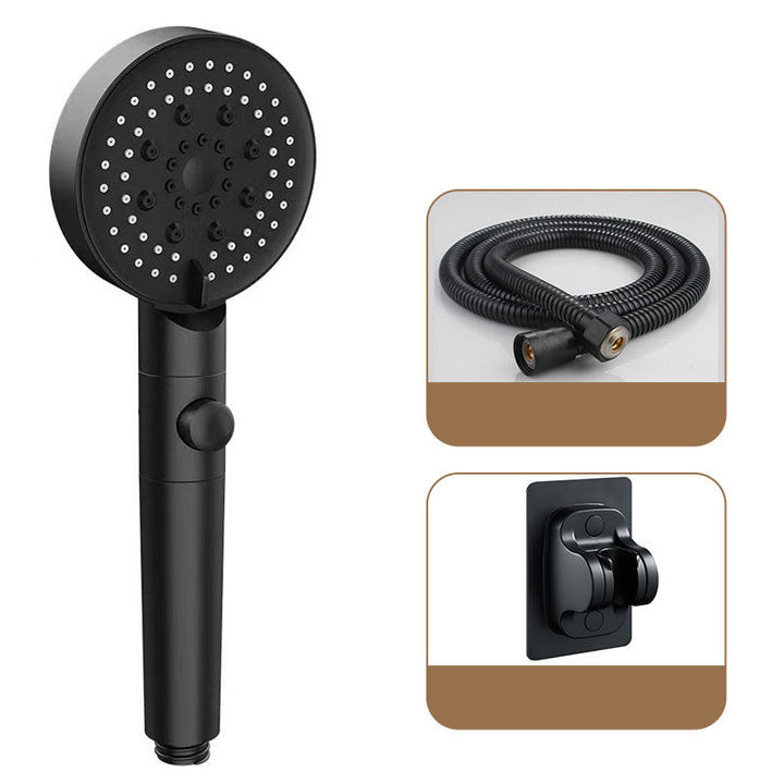 BowLift | Round Spray Shower Head 6 Settings Adjustable Water Flow Handheld Shower Head