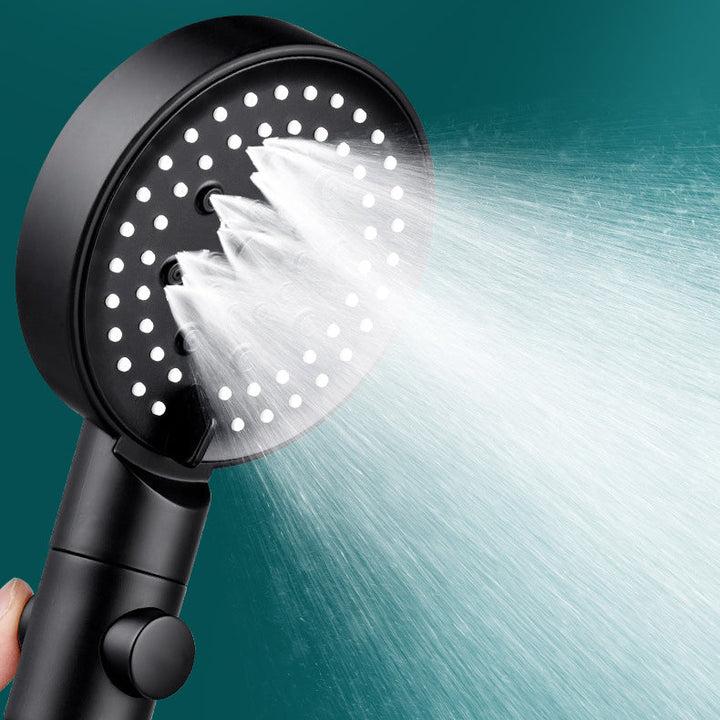 BowLift | Round Spray Shower Head 6 Settings Adjustable Water Flow Handheld Shower Head