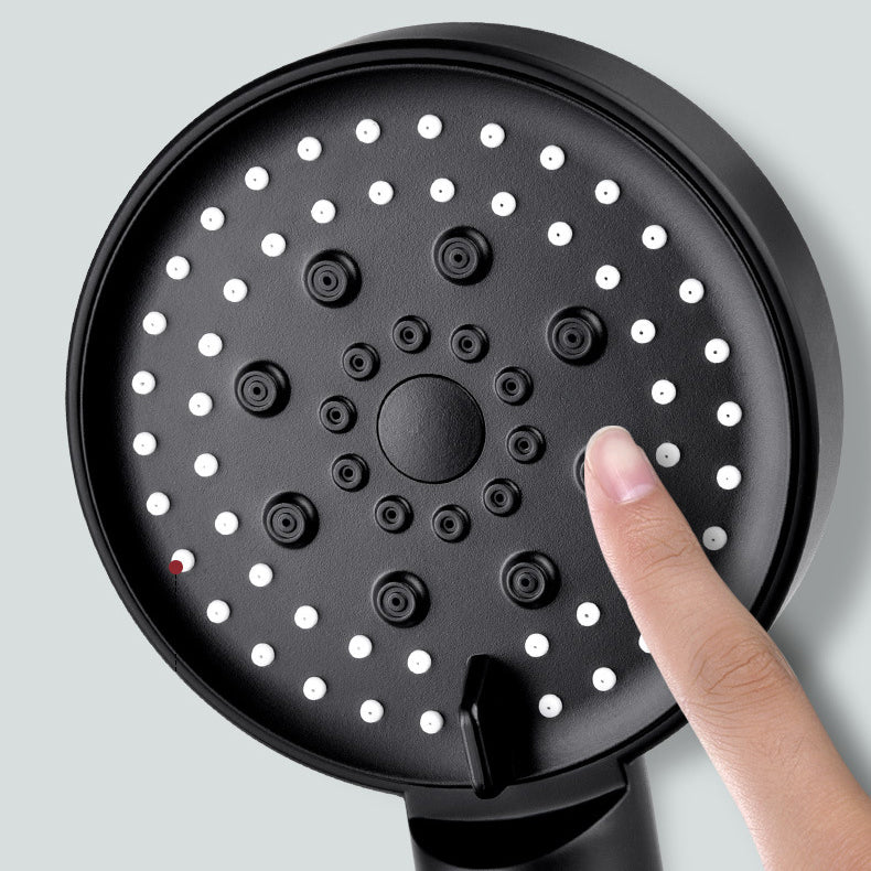 BowLift | Round Print Shower Head 6 Settings Adjustable Water Flow Handheld Shower Head