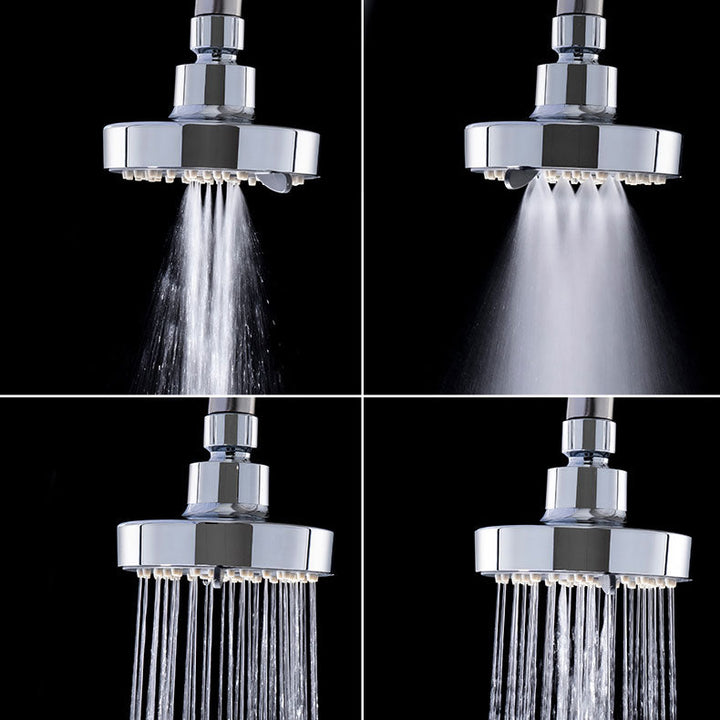 BowLift | Round Small Upper Shower Head Wall Mount Adjustable Shower Head