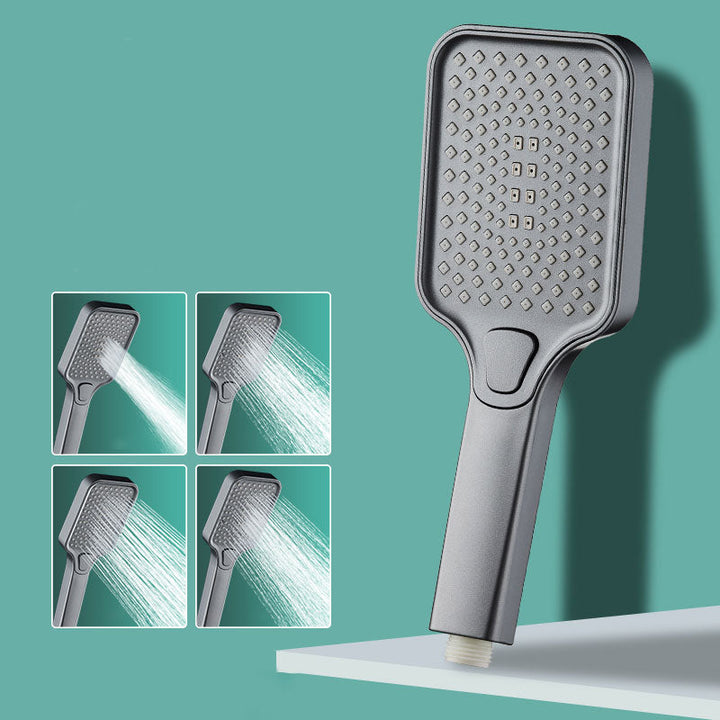 BowLift | Rectangular Pressure Shower Head 4-Adjustable Water Flow Hand Shower