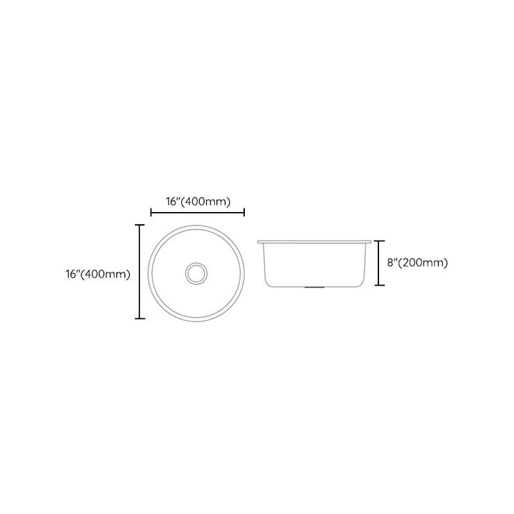 BowLift | Contemporary Style Kitchen Sink Stainless Steel Kitchen Sink with Single Bowl