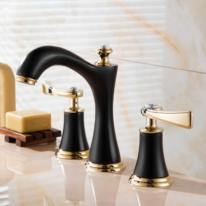BowLift | Modern Vessel Faucet Brass 2 Handles Low Arc Vessel Faucet for Home