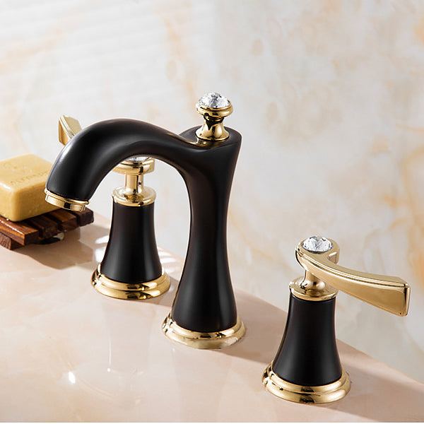 BowLift | Modern Vessel Faucet Brass 2 Handles Low Arc Vessel Faucet for Home
