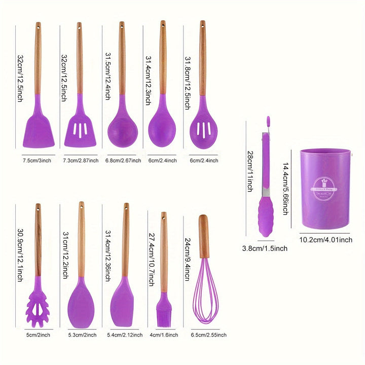 Canaya - Luxe Silicone Kitchen Utensil Set (12-piece) Bowlift