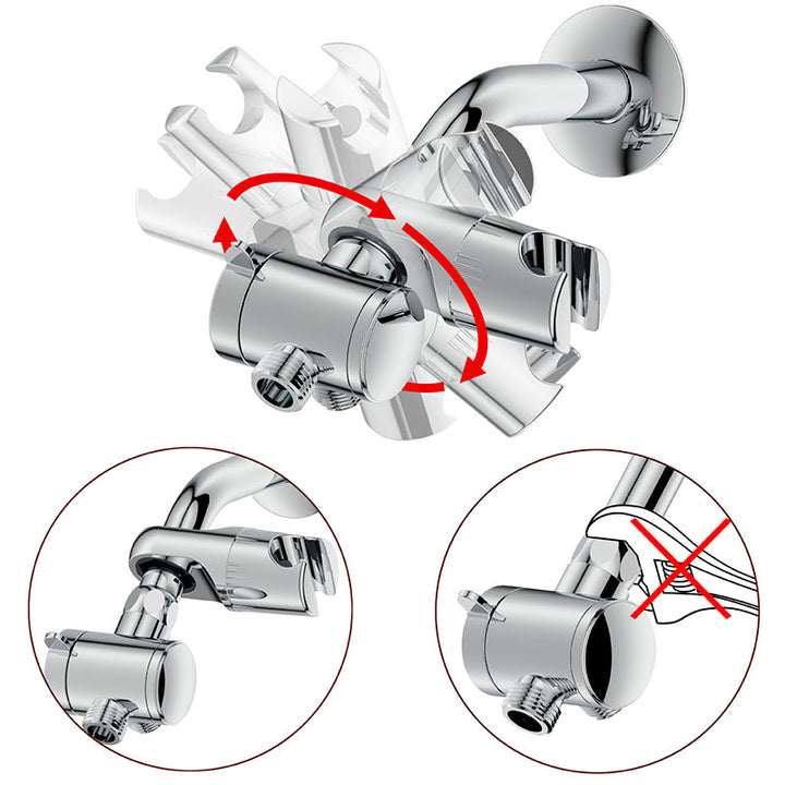 BowLift | Contemporary Shower Combo Dual Shower Head Chrome Ceiling Mounted Round Shower Head