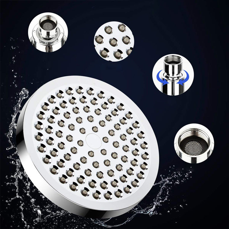 BowLift | Modern Dual Shower Head Square High Arc Shower Head Combination in Silver