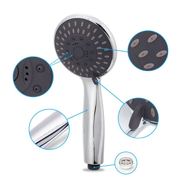 BowLift | Modern Dual Shower Head Square High Arc Shower Head Combination in Silver