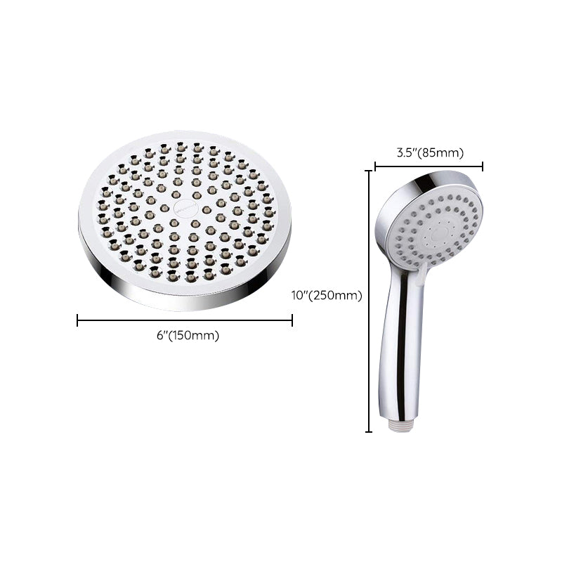 BowLift | Modern Dual Shower Head Square High Arc Shower Head Combination in Silver