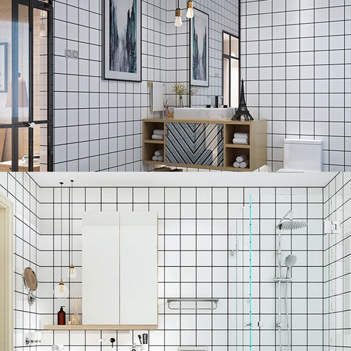BowLift | Modern Peel and Stick Tile Bathroom Single Tile Peel and Stick Tile