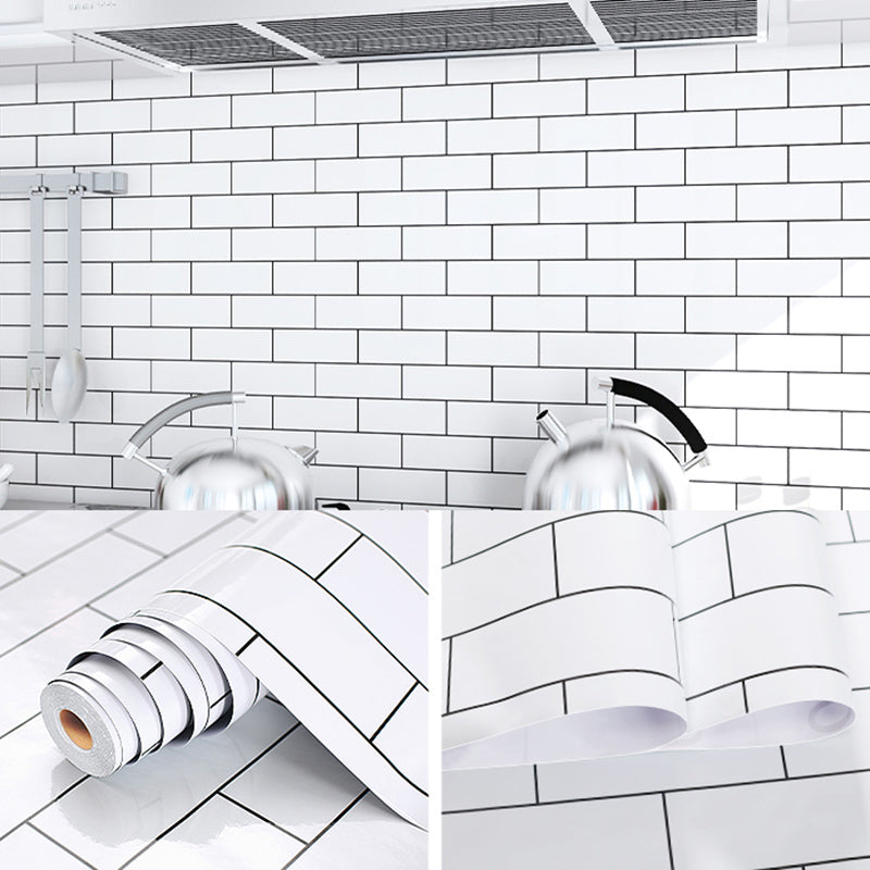 BowLift | Modern Kitchen Backsplash Wallpaper Plaid Print Peel and Stick Backsplash Tile