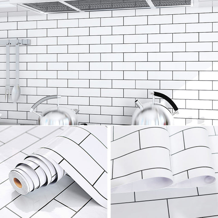 BowLift | Modern Kitchen Backsplash Wallpaper Plaid Print Peel and Stick Backsplash Tile