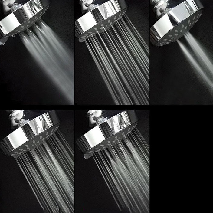 BowLift | Modern Standard 5 Settings Shower Head Round Metal Adjustable Spray Pattern Shower Head