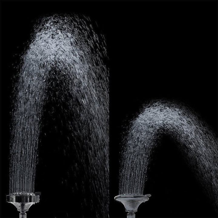 BowLift | Modern Standard 5 Settings Shower Head Round Metal Adjustable Spray Pattern Shower Head