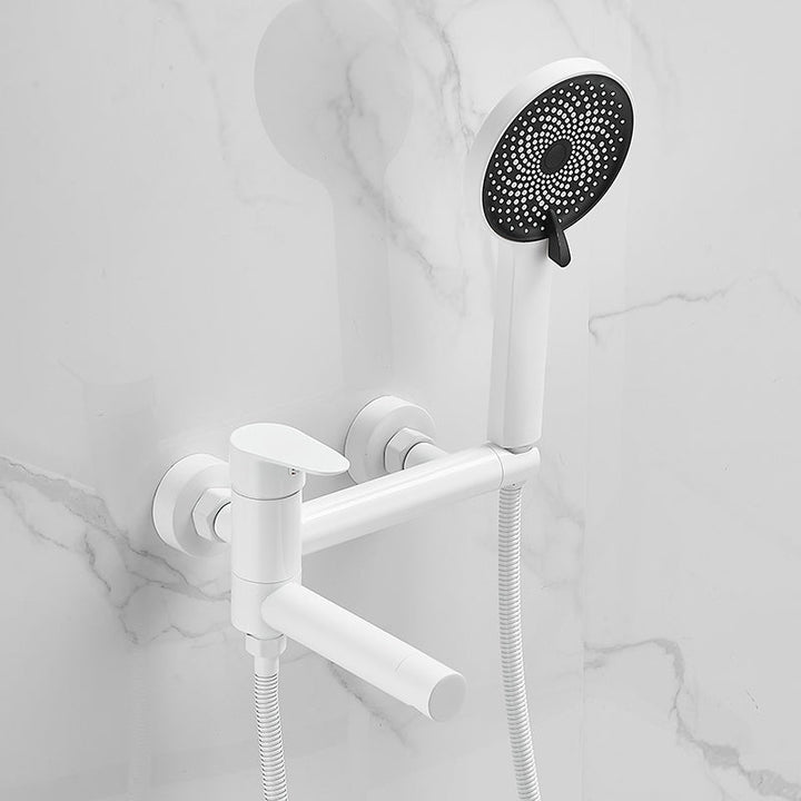 BowLift | Wall-mounted metal bathtub faucet low arch single lever bathtub faucet trim