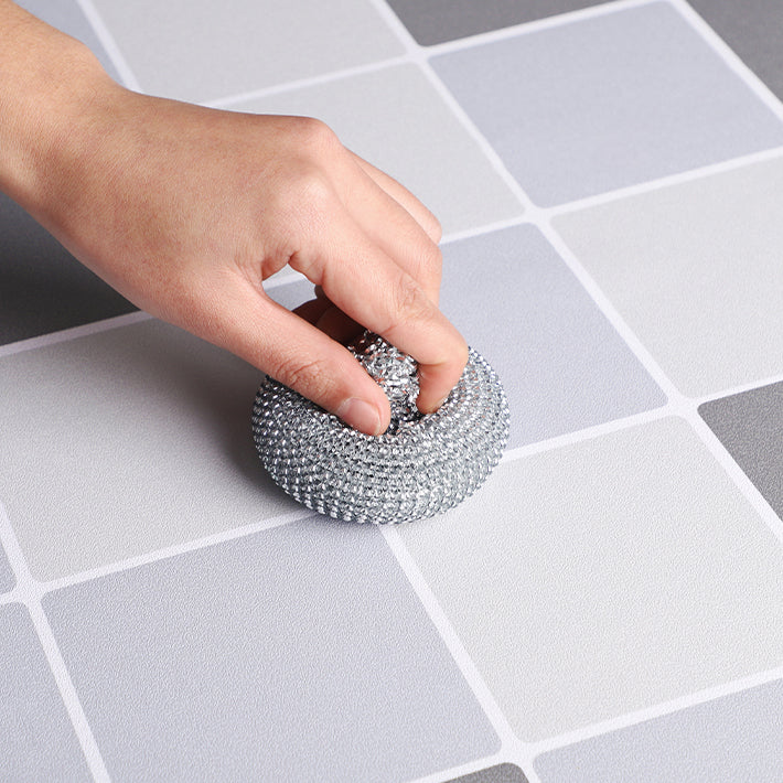 BowLift | Modern vinyl floor planks peel & stick grid print PVC flooring