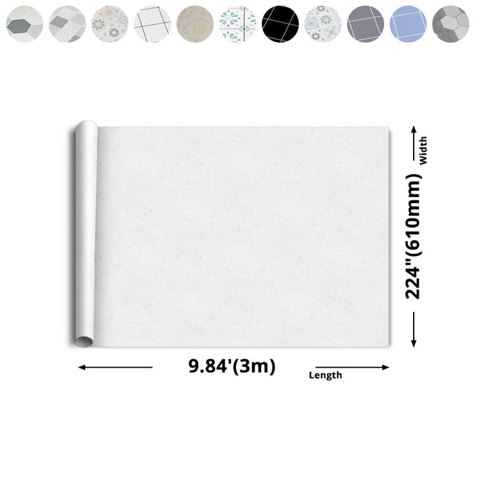BowLift | Modern Vinyl Floor Planks Peel & Stick Grid Print PVC Flooring