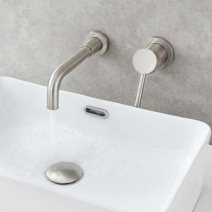 BowLift | Single Hole Wall Mounted Bath Faucet Swivel Spout Basin Faucet