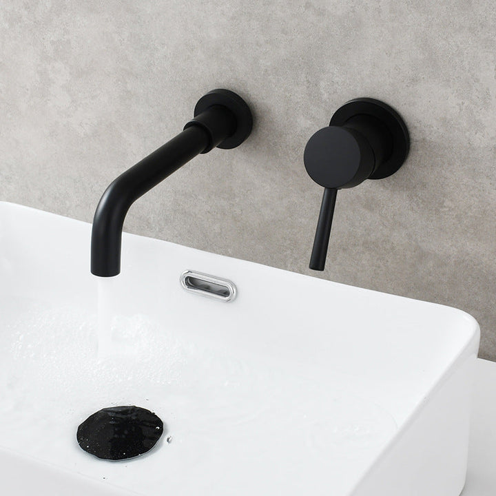 BowLift | Single Hole Wall Mounted Bath Faucet Swivel Spout Basin Faucet