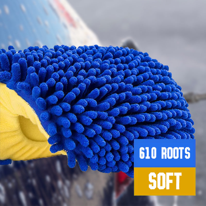 Telescopic car wash mop with extendable handle | Bowlift