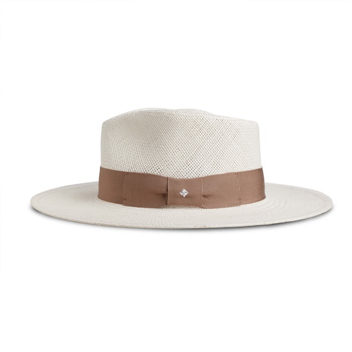 The Modern Classic Straw Hat in White | Bowlift