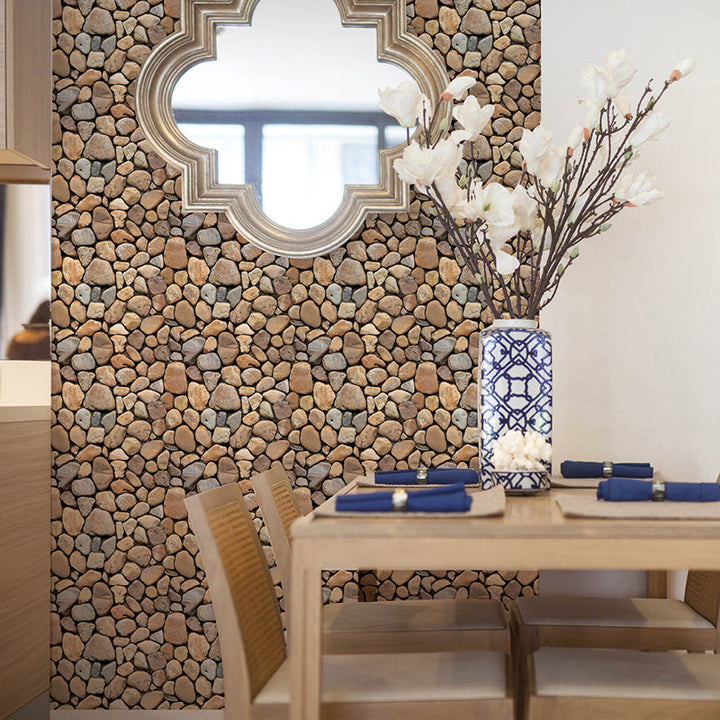 BowLift | Pattern Matte Color Stone Peel and Stick Mosaic Tile Peel and Stick Tile Set of 5