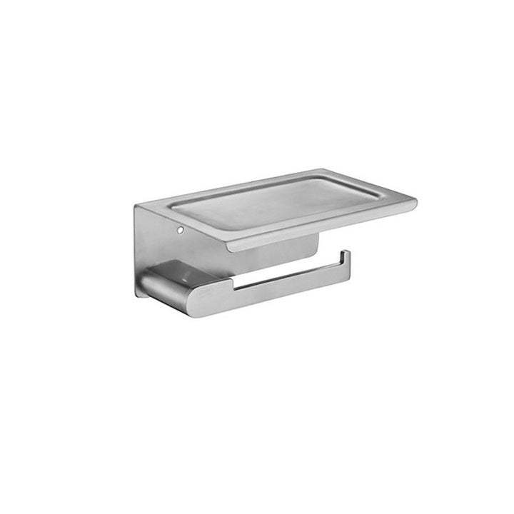 BowLift | 5-piece modern bathroom accessory set made of stainless steel with towel bar/robe hooks/paper holder