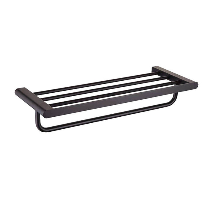 BowLift | 5-piece modern bathroom accessory set made of stainless steel with towel bar/robe hooks/paper holder