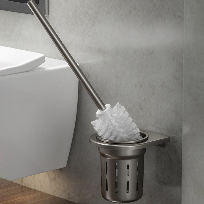 BowLift | Modern Gray Bathroom Accessories Set Aluminum Stainless Steel Bathroom Shelf/Towel Hooks/Towel Bar