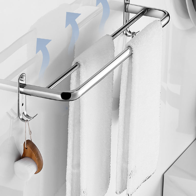 BowLift | Modern Bathroom Set with Bathroom Shelf/Towel Bar Polished Chrome Bathroom Accessory Set