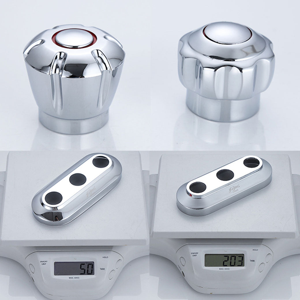 BowLift | Three-Hole Centerset Bathroom Sink Faucet Contemporary Brass Faucet