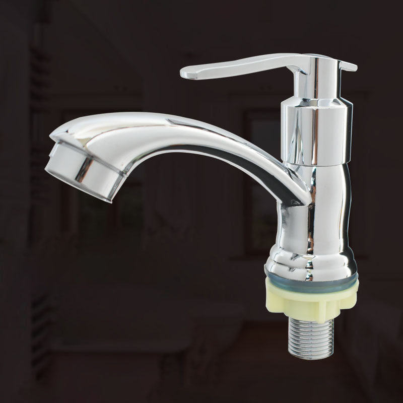BowLift | Modern bathroom faucet chrome knob handle with water hose sink faucet