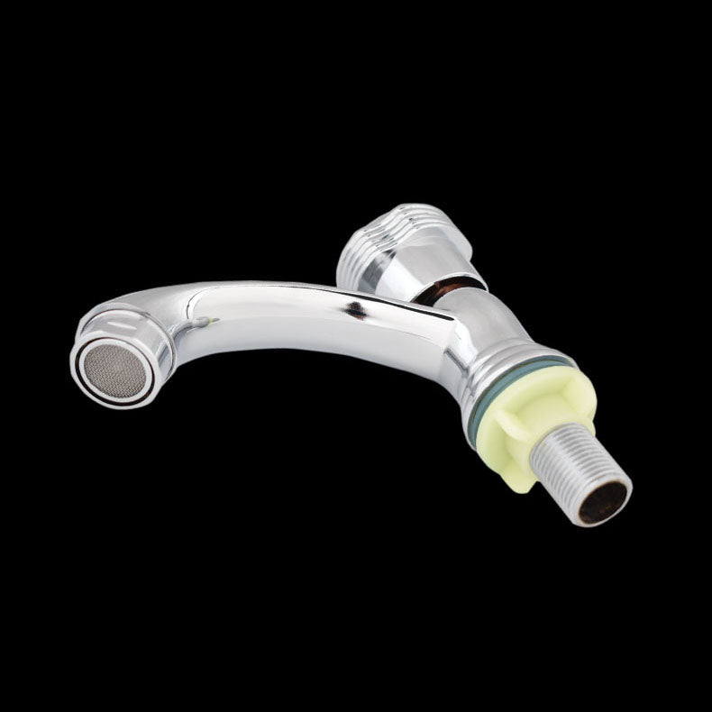 BowLift | Modern bathroom faucet chrome knob handle with water hose sink faucet