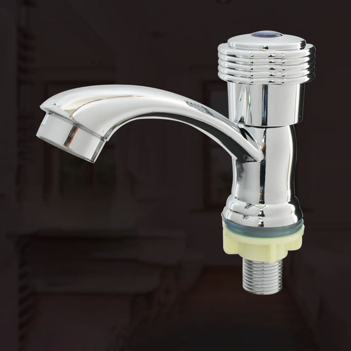 BowLift | Modern bathroom faucet chrome knob handle with water hose sink faucet