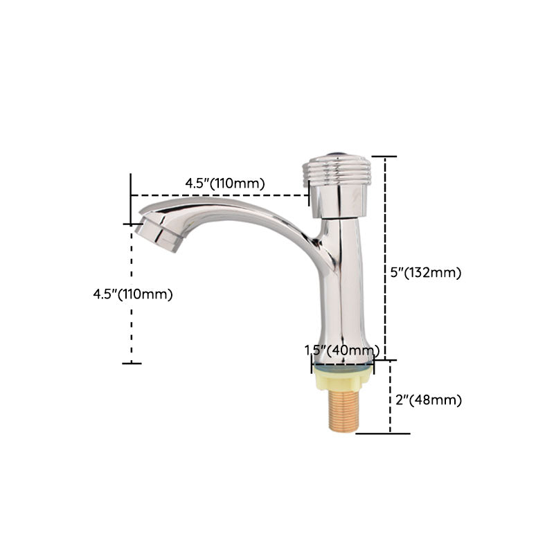 BowLift | Modern bathroom faucet chrome knob handle with water hose sink faucet