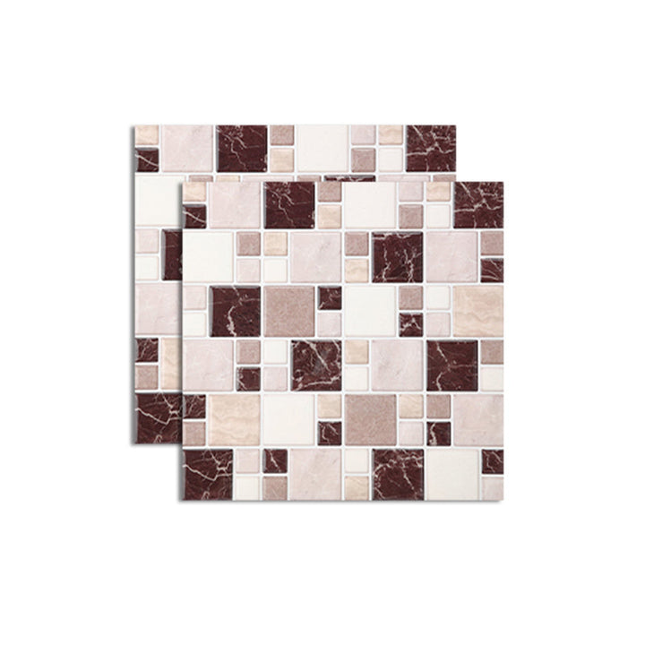 BowLift | Pattern Matte Color Stone Peel and Stick Mosaic Tile Peel and Stick Tile Set of 2