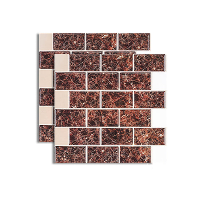 BowLift | Pattern Matte Color Stone Peel and Stick Mosaic Tile Peel and Stick Tile Set of 2