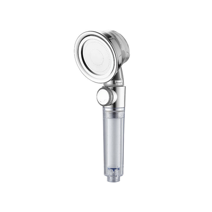BowLift | Modern Standard Shower Head Round Metal Adjustable Spray Pattern Shower Head