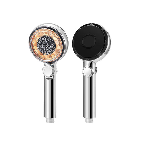 BowLift | Contemporary Handheld Shower Head Round Filter Ball Spray Head With Digital Display
