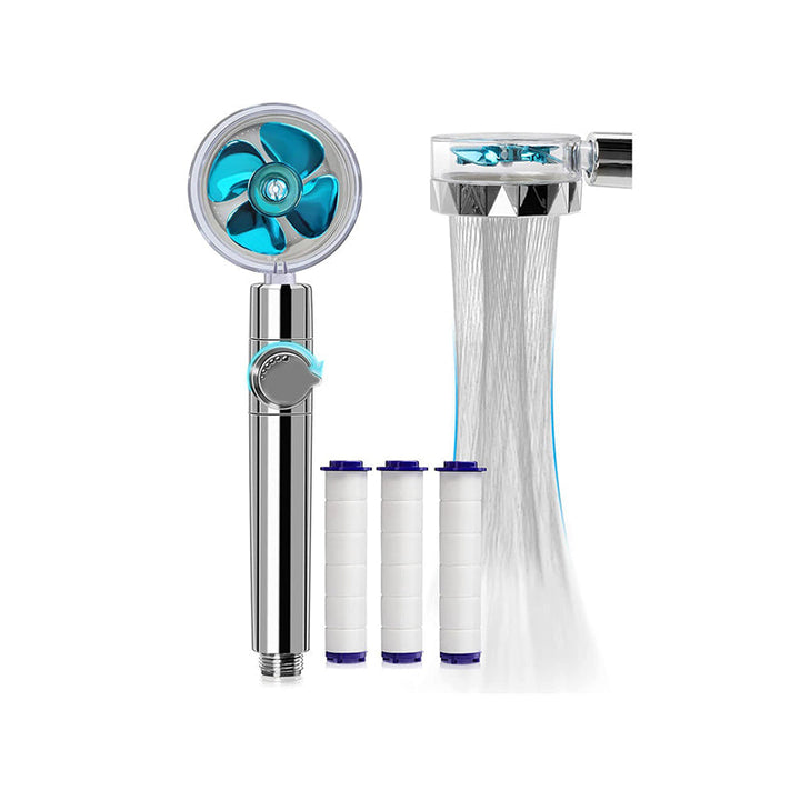 BowLift | Contemporary Handheld Supercharged Showerhead Round 3 Setting Spray Head