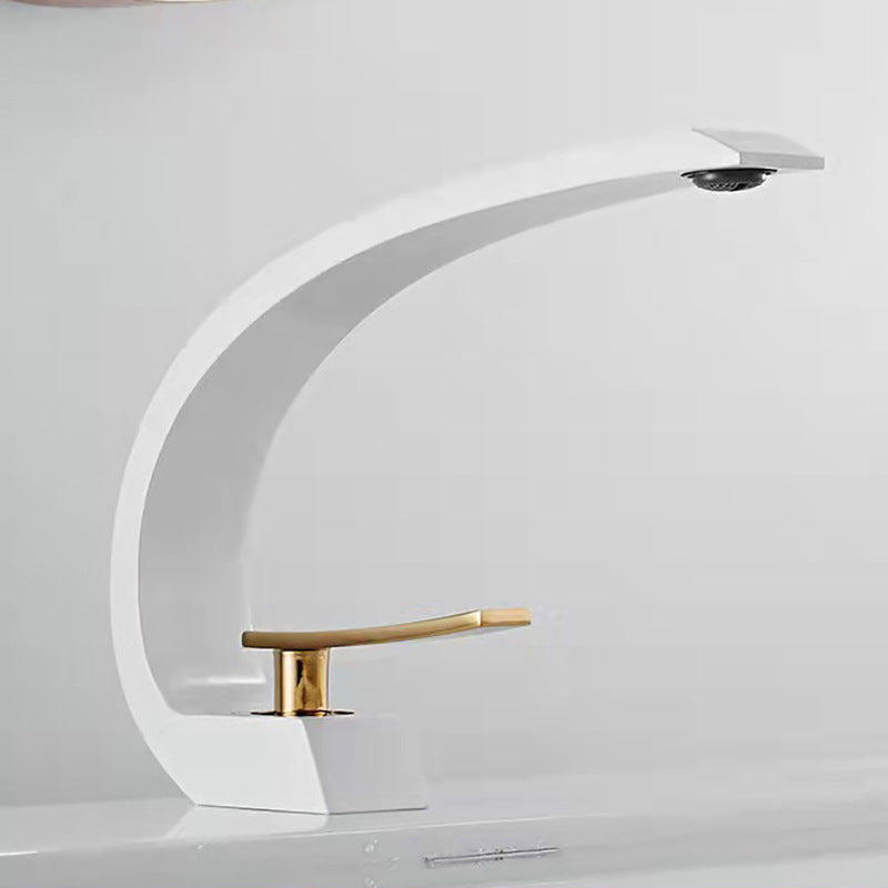 BowLift | 17 cm High Basin Faucet Luxury 1 Hole Basin Faucet Cubic Bathroom Faucet