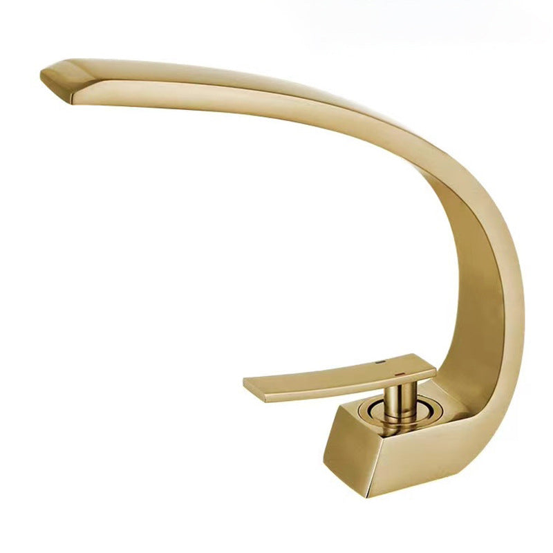 BowLift | 17 cm High Basin Faucet Luxury 1 Hole Basin Faucet Cubic Bathroom Faucet