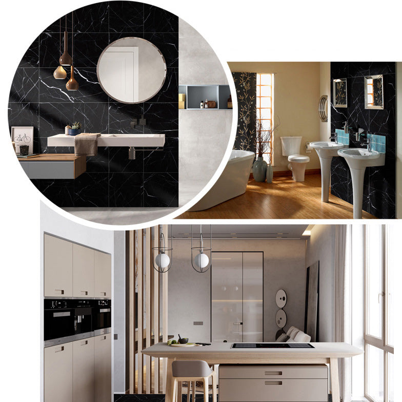 BowLift | Modern Plastic Wallpaper Single Piece Peel and Stick Wall Tile with Square Shape